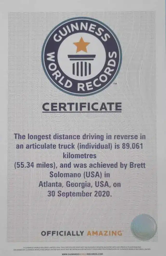 You can view the Guinness World Record Achievement at the Guinness Website